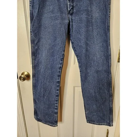 Wrangler FR Flame Resistant Mens Blue Jeans 35x32 CAT 2 Riggs Workwear - Picture 4 of 10